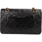 Chanel Quilted Lambskin Medium 24K Gold Double Flap Shoulder Bag