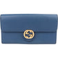 Gucci Pebbled Leather Interlocking GG Continental Wallet