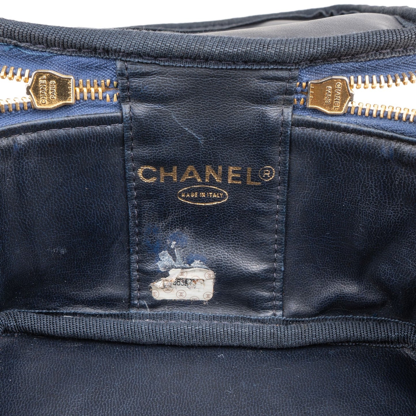 Chanel Denim CC Vanity Case Handbag