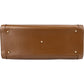 Gucci Brown Leather Bamboo Top Handle Handbag
