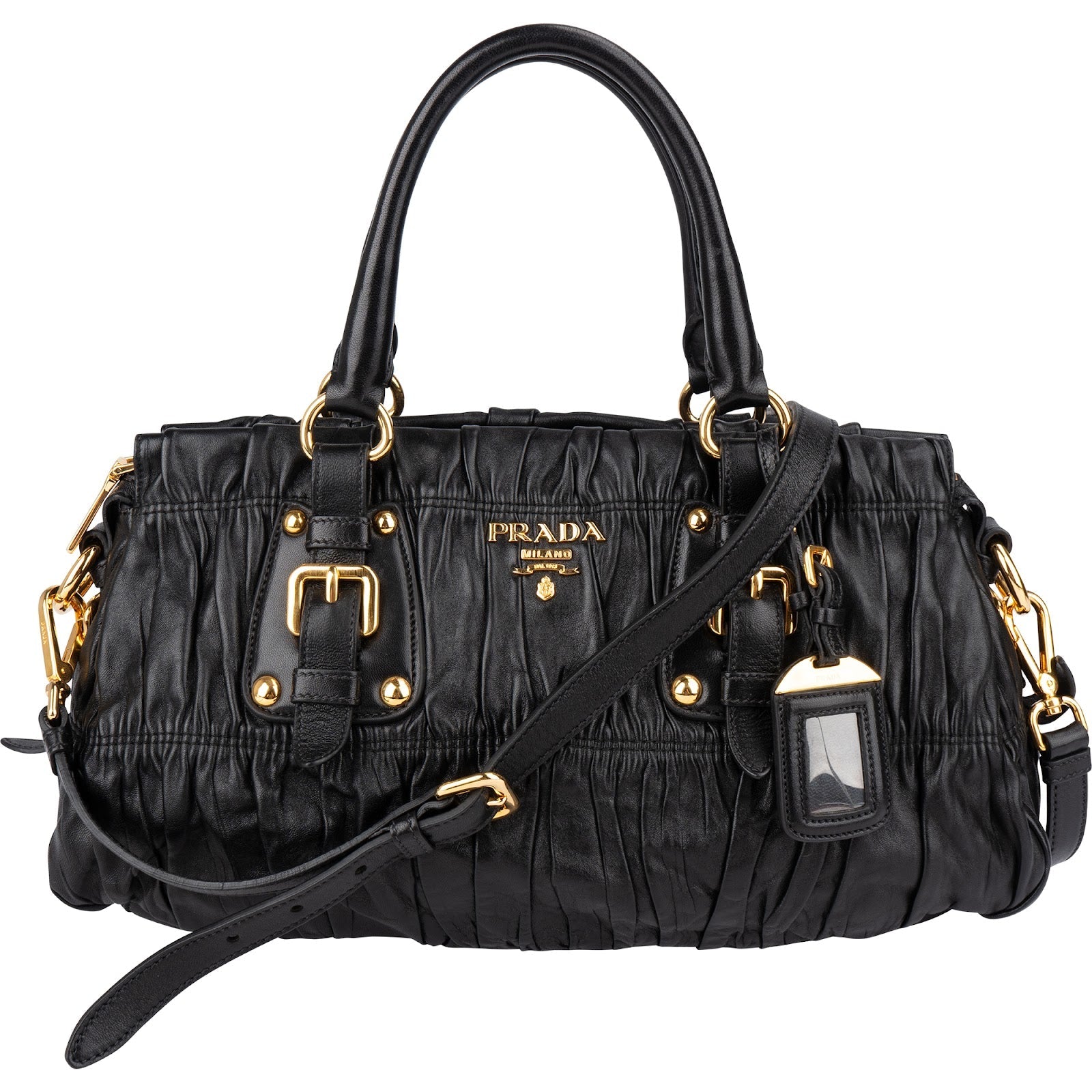 Prada Nappa Leather Gaufre Satchel Handbag