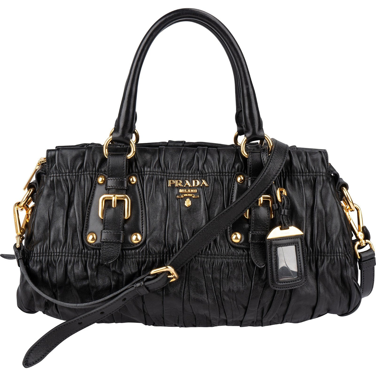 Prada Nappa Leather Gaufre Satchel Handbag
