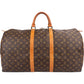 Louis Vuitton Monogram Canvas Keepall 55 Travel Bag