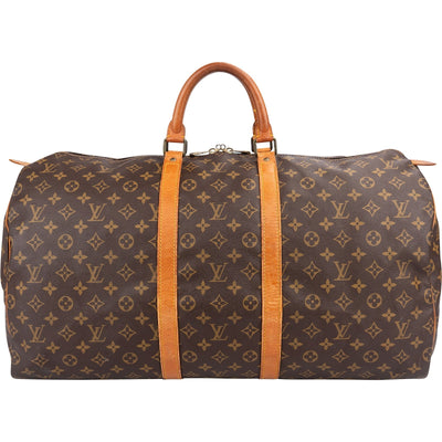 Louis Vuitton Monogram Canvas Keepall 55 Travel Bag