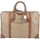Gucci Monogram GG Supreme Canvas Vintage Zip Around Briefcase 55 Travel Bag