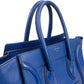 Céline Bleu Grained Calfskin Luggage Handbag