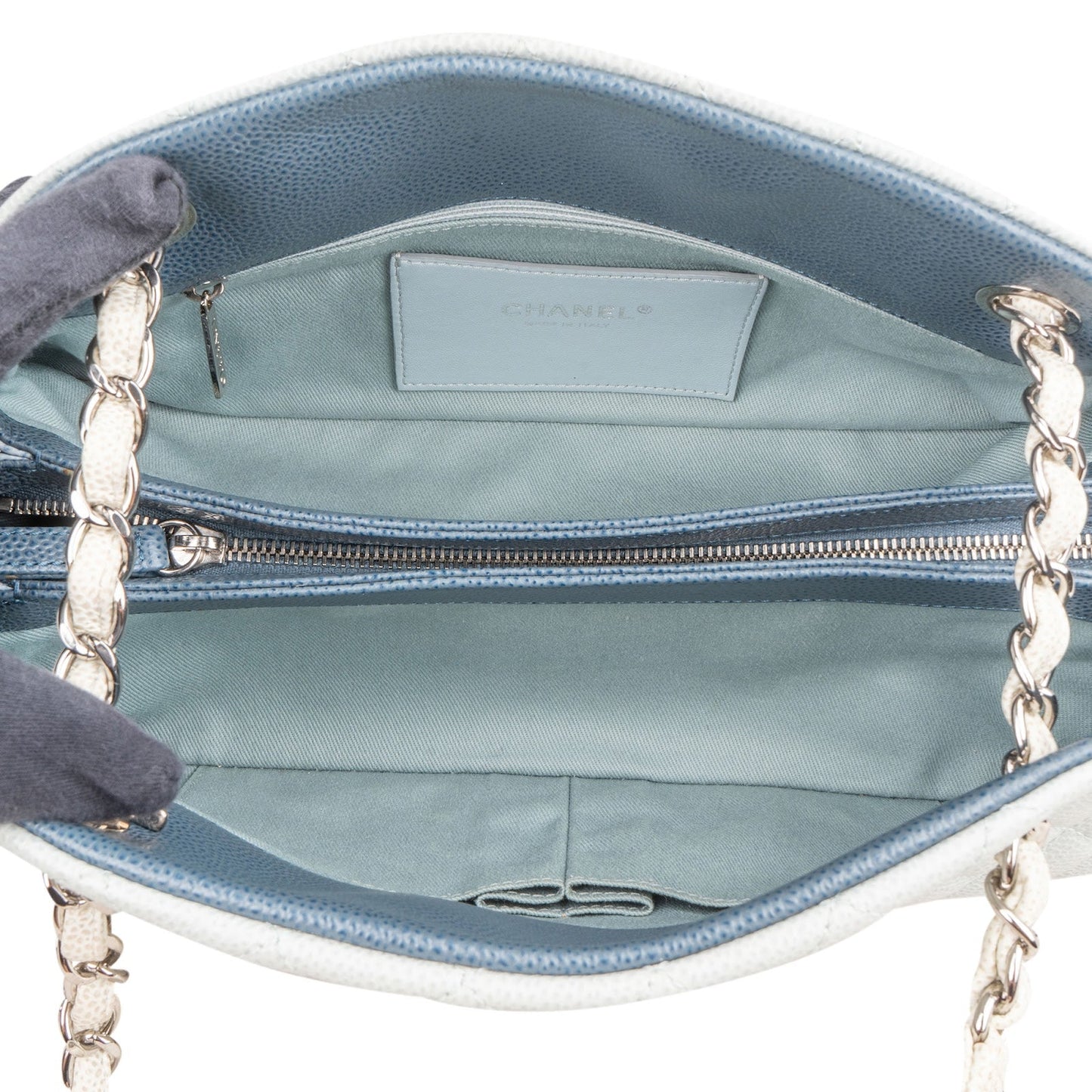 Chanel Quilted Caviar Leather Mademoiselle Bowling Shoulder Bag
