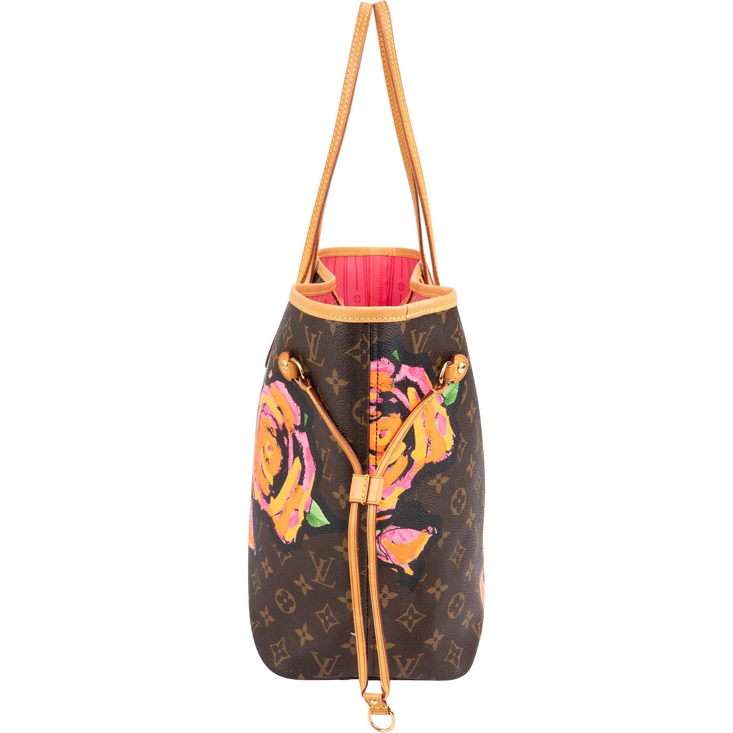 Louis Vuitton Limited Monogram Roses Neverfull MM Shoulder Bag