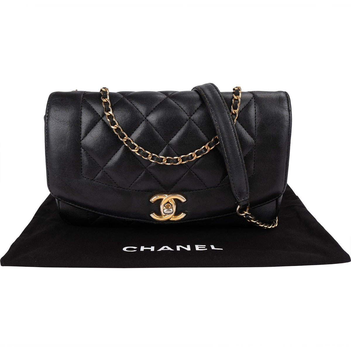 Chanel Diana Single Flap Lammleder, Bild 2 von 14