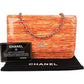 Chanel Striped Patent Leather Wallet on Chain Crossbody Bag