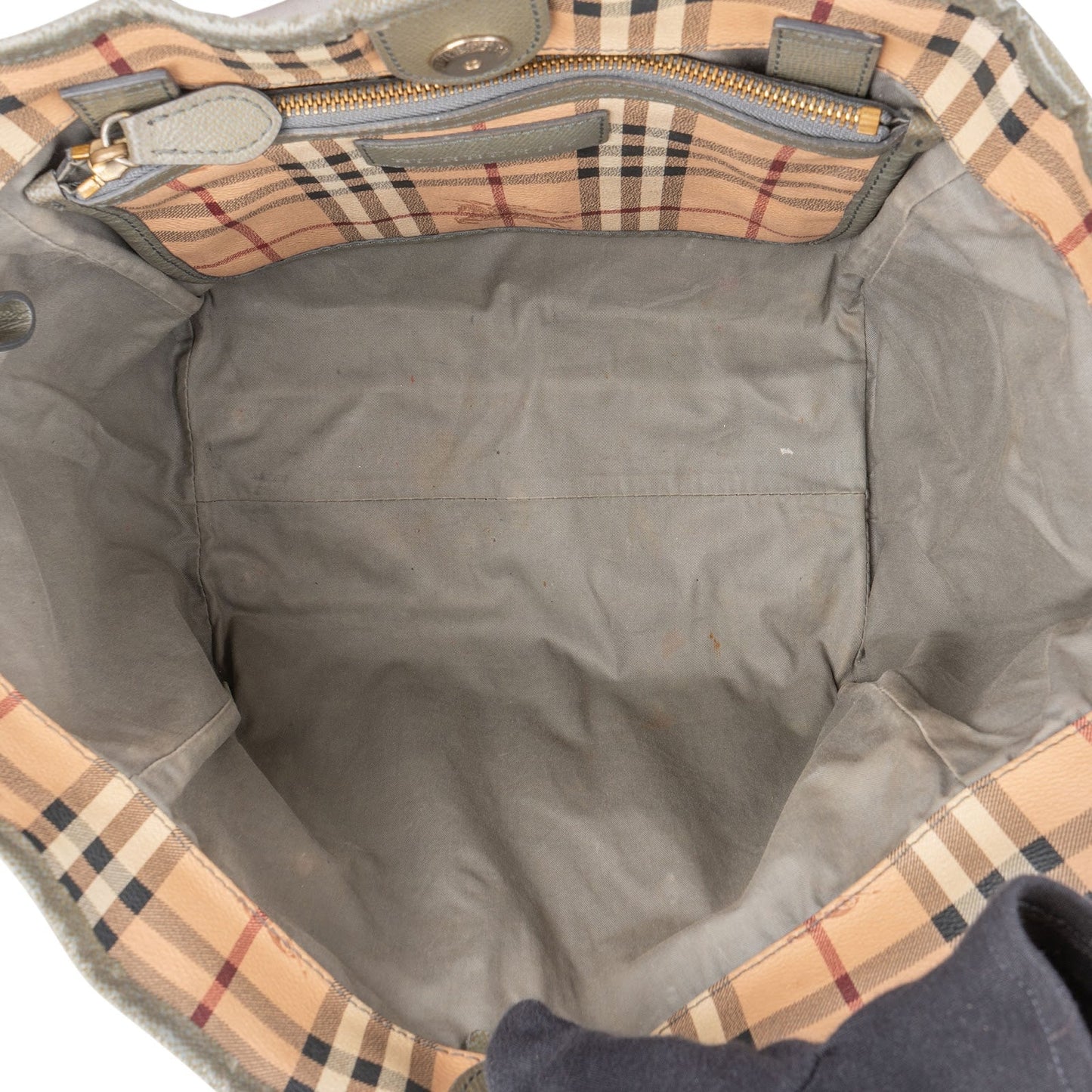 Burberry Haymarket Check Canterbury Tote Shoulder Bag