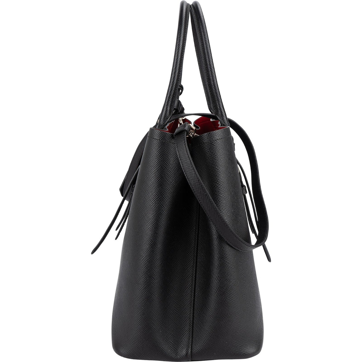 Prada Saffiano Leather Cuir Double Tote Handbag