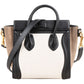 Céline Tricolor Grained Suede & Leather Nano Luggage Handbag