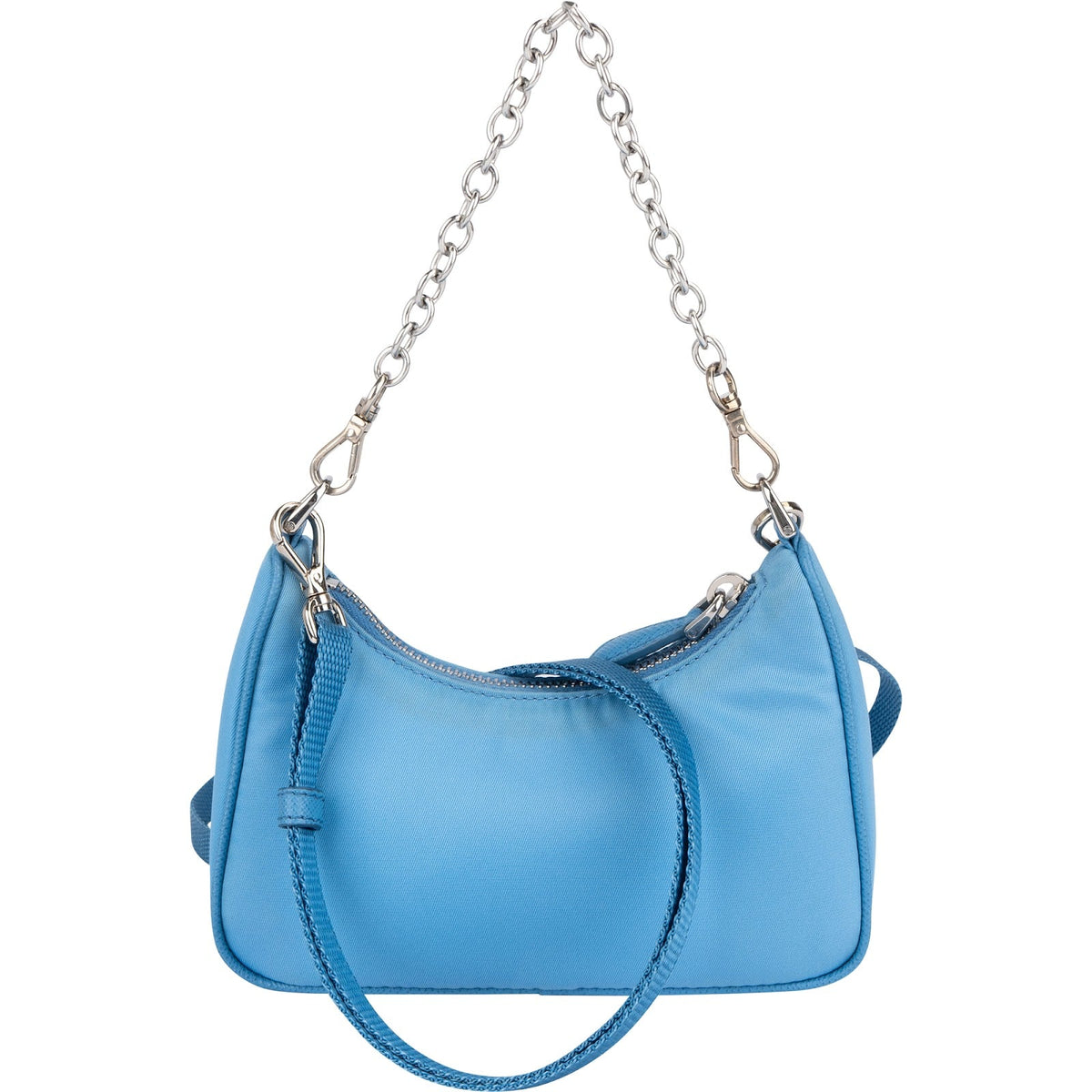 Prada Blau Nylon Triangle Re-Edition Umhängetasche, Bild 4 von 11