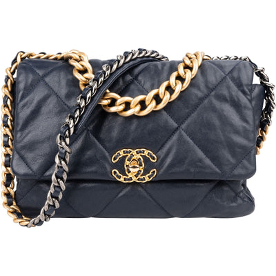 Chanel 19 Quilted Lambskin Chanel Single Flap Crossbody Bag