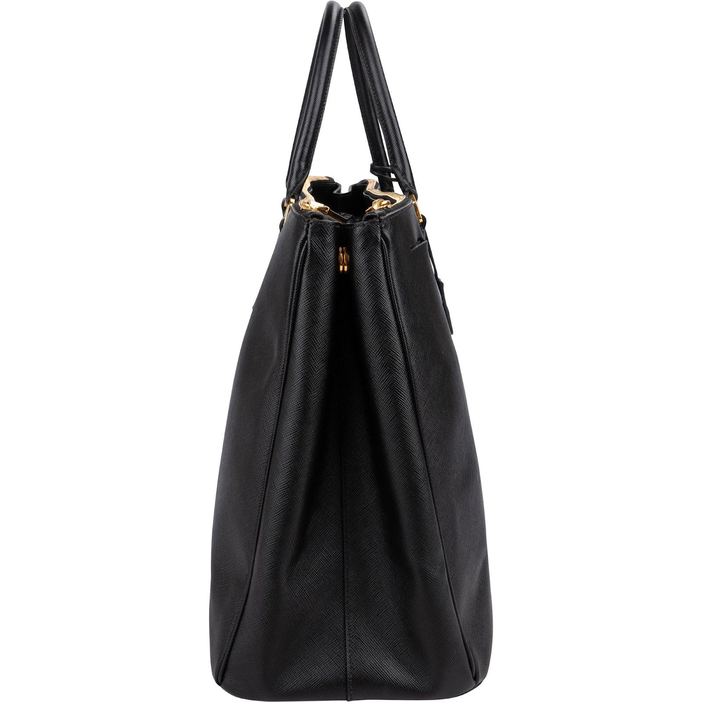 Prada Black Saffiano Leather Galleria Handbag