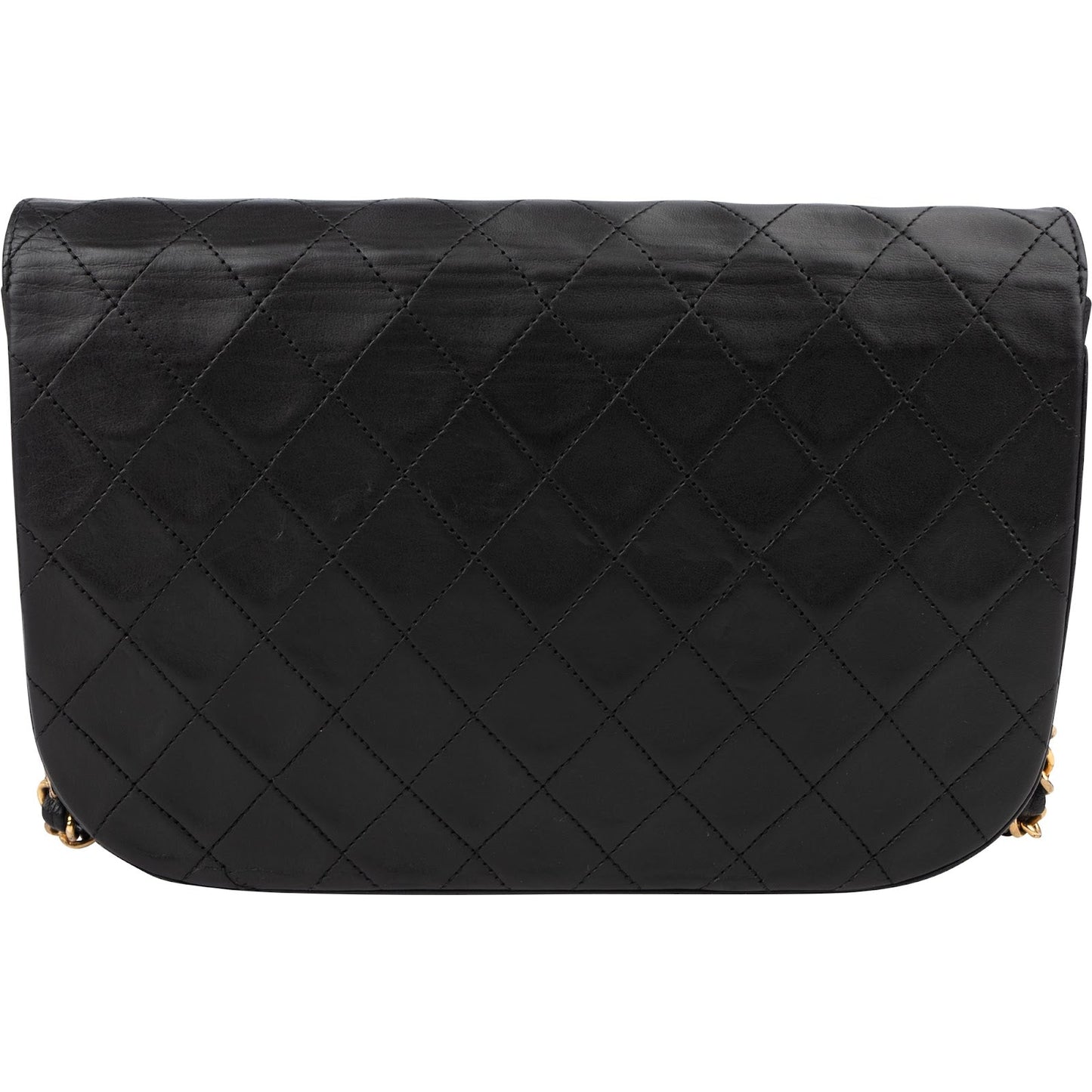 Chanel Quilted Lambskin 24K Gold Double Flap Shoulder Bag