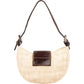 Fendi Zucchino Canvas Croissant Micro Handbag