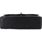 Chanel Quilted Caviar Leather Palladium Small Double Flap Shoulder Bag