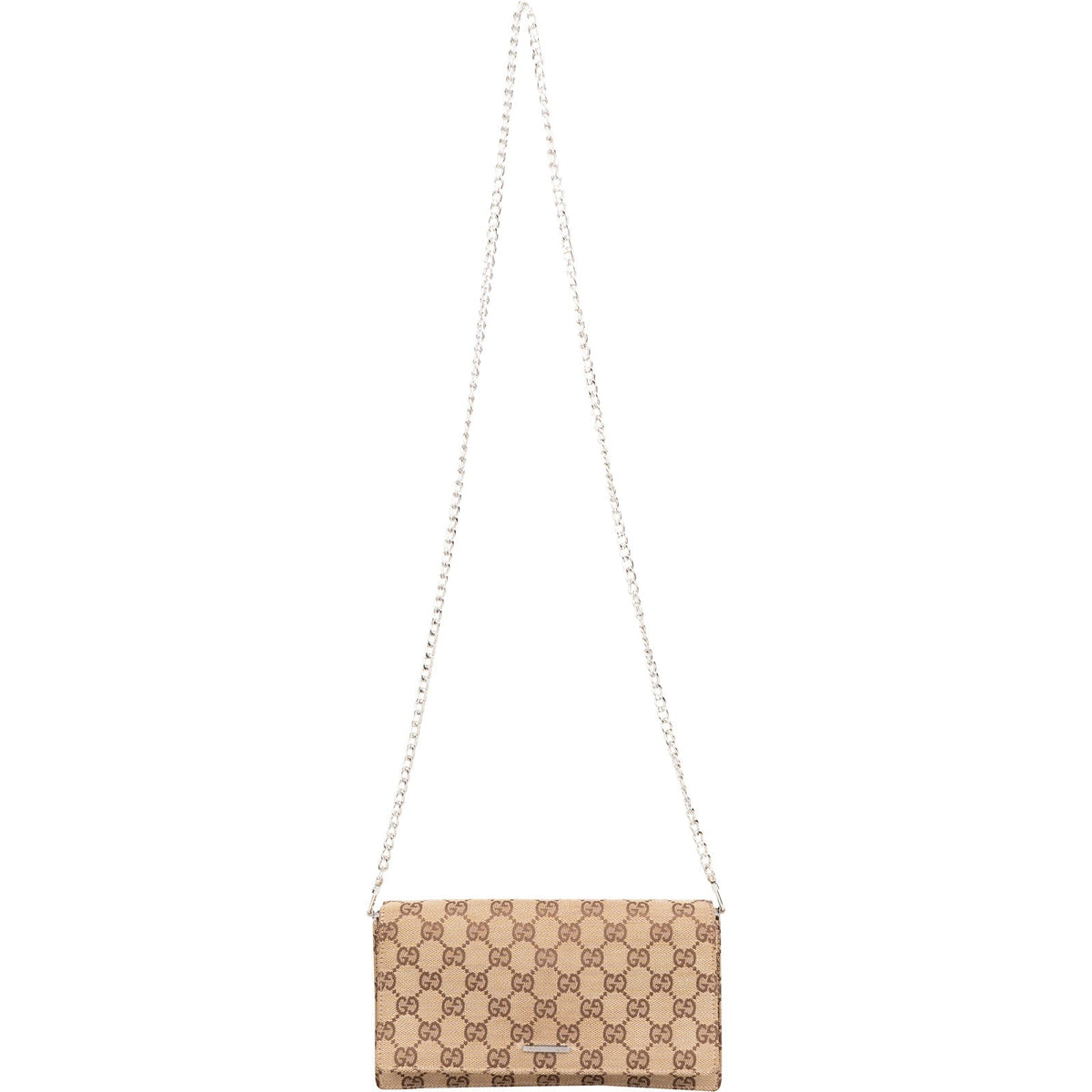 Gucci Monogram GG Canvas Small Pochette Accessoires Chain Crossbody Bag