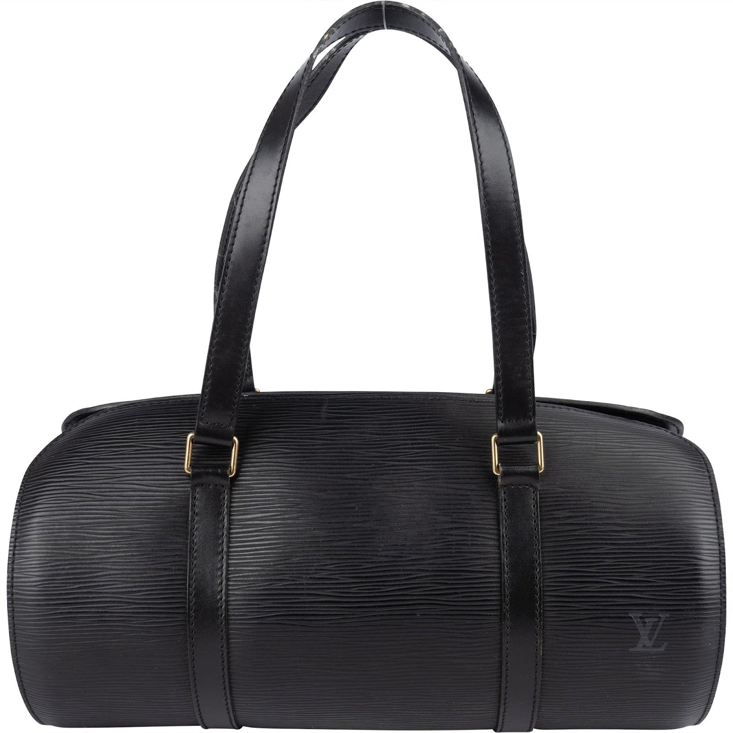 Louis Vuitton Noir Epi Leather Soufflot Handbag