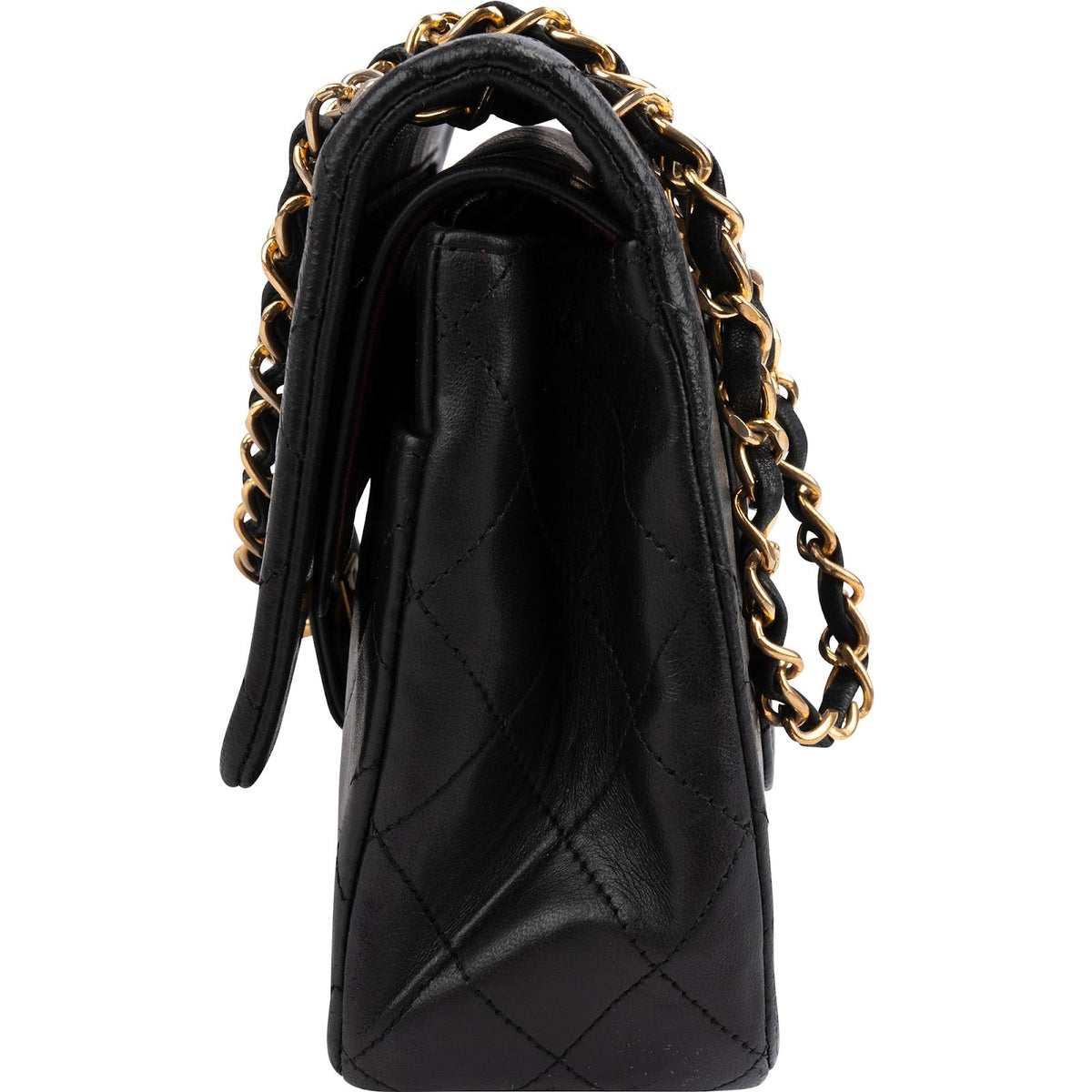 Chanel Medium Double Flap aus gestepptem Lammleder – Ansicht 5