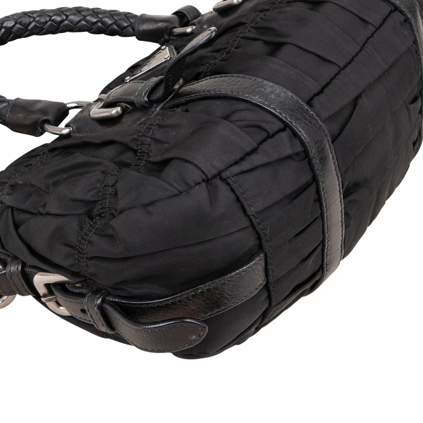 Prada Quilted Tessuto Gaufre Small Satchel Handbag
