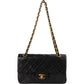 Chanel Quilted Lambskin 24K Gold Small Double Flap Shoulder Bag