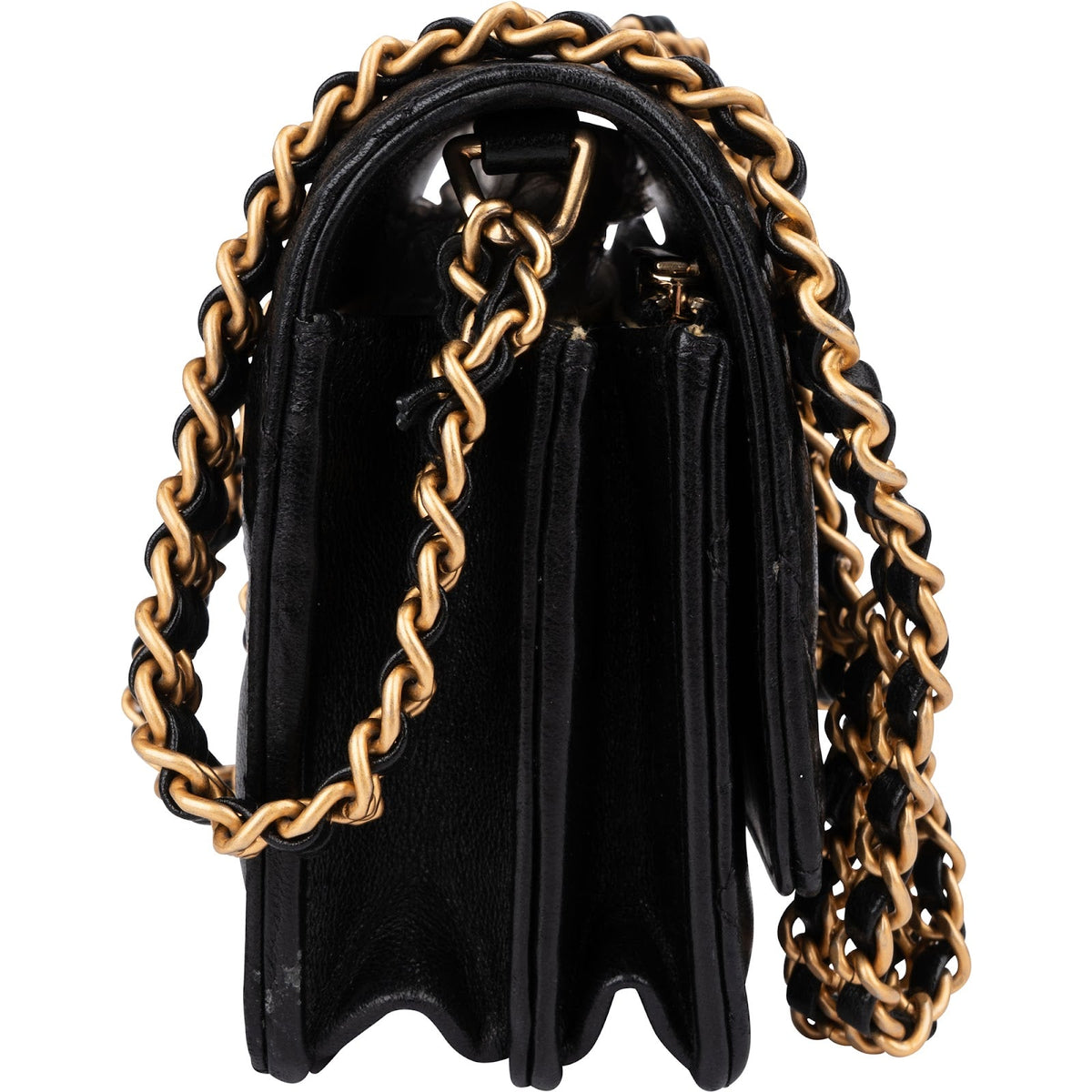 Chanel Quilted Lambskin Rectangular Wallet On Chain Crossbody Bag