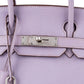 Hermès Lilac Chevre Mysore Leather Palladium Birkin 30 Handbag