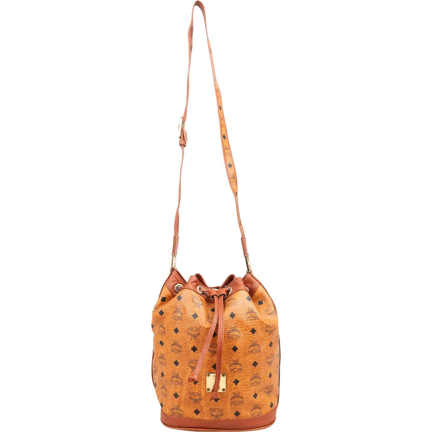 MCM Monogram Visetos Bucket Crossbody Bag