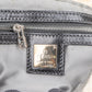 Fendi Black Wool Knit Baguette Shoulder Bag