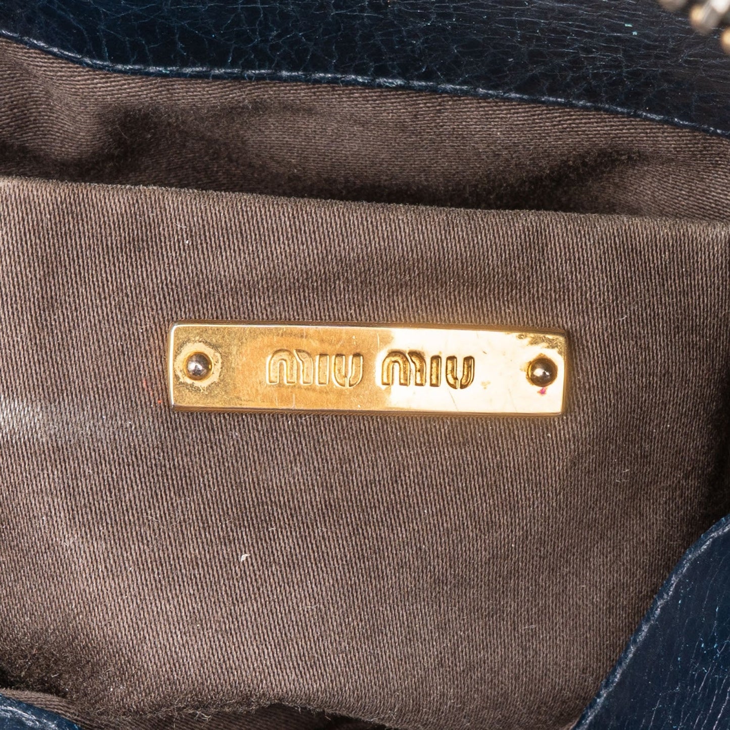 Miu Miu Vitello Lux Bow Handbag