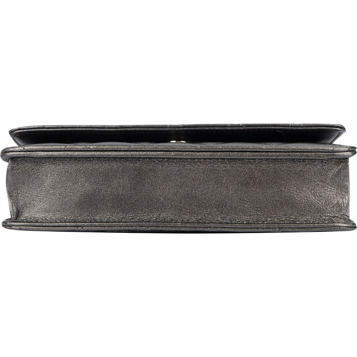 Chanel Quilted Metallic Lambskin Leather Wallet On Chain Crossbody Bag