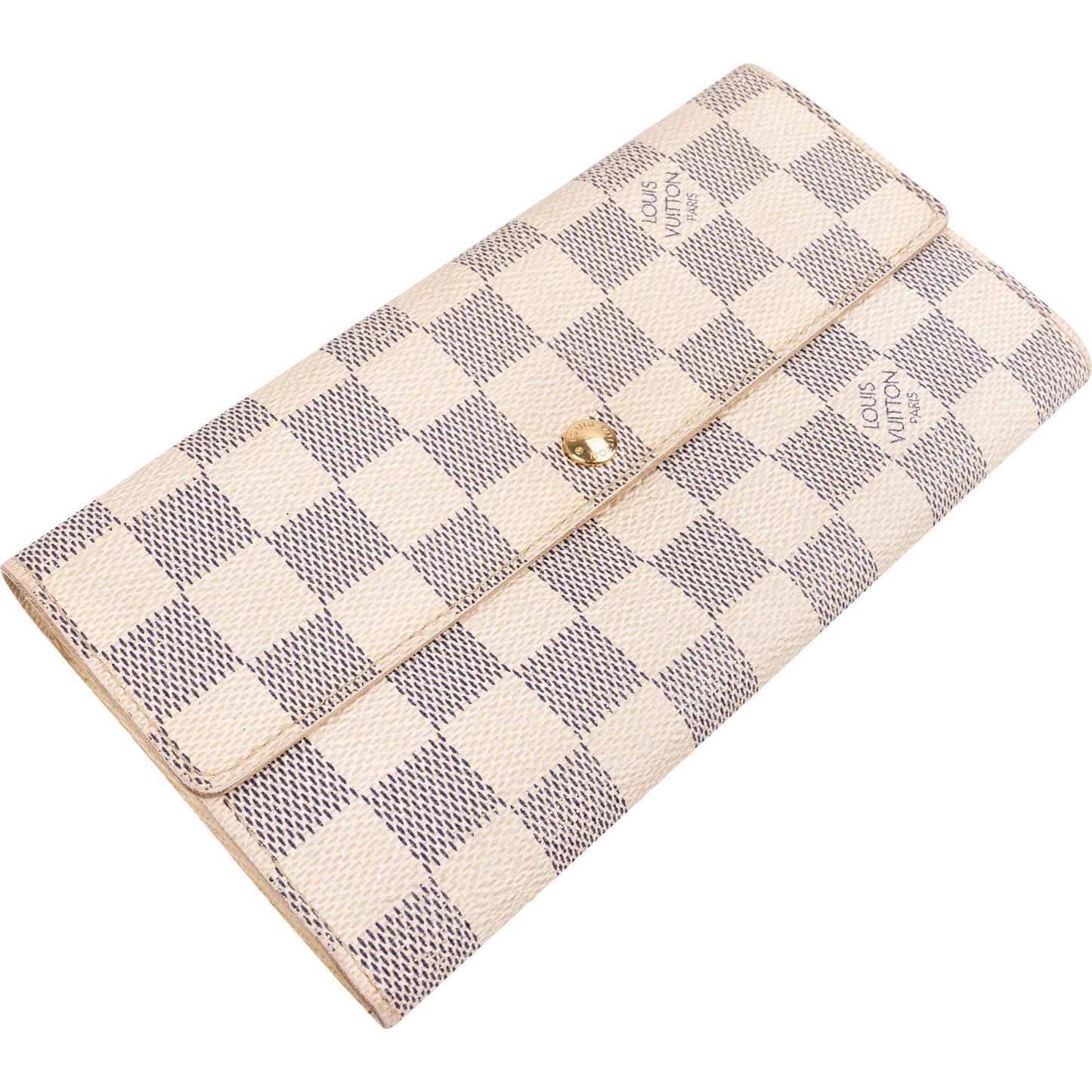 Louis Vuitton Monogram Damier Azur Canvas Sarah Wallet