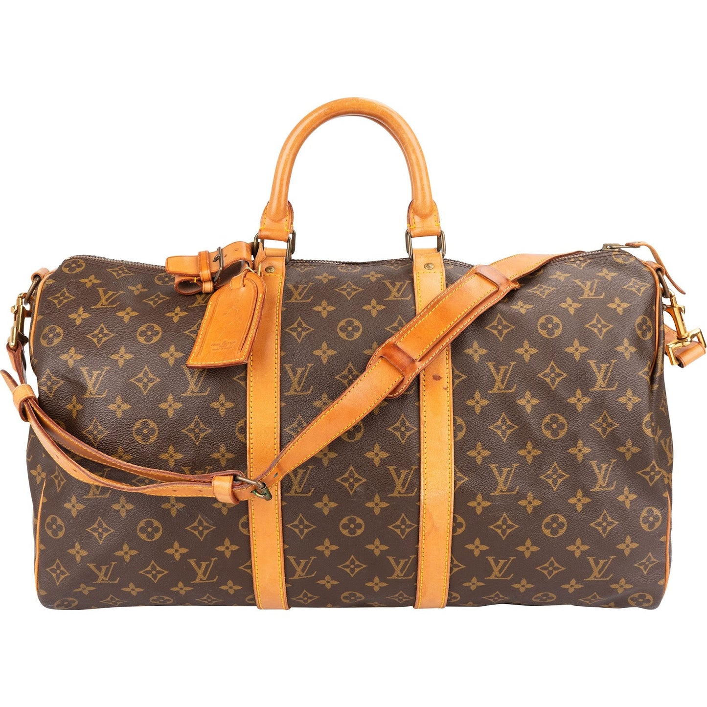 Louis Vuitton Monogram Canvas Keepall 50 Bandoulière Travel Bag
