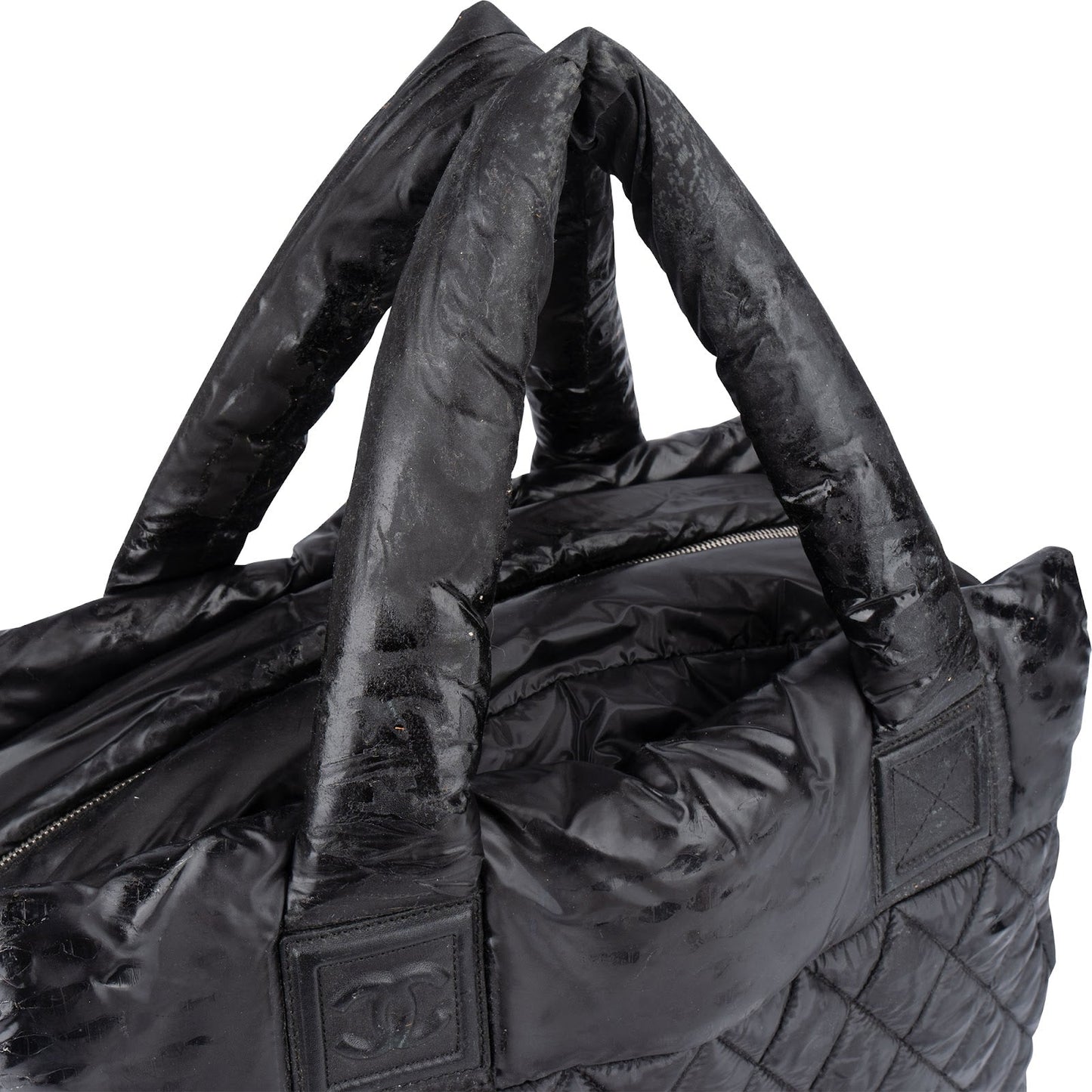 Chanel Quilted Nylon Coco Cocoon Tote Handbag