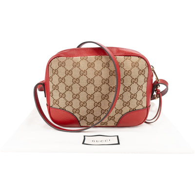Gucci Monogram GG Canvas Bree Camera Crossbody Bag