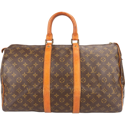 Louis Vuitton Monogram Canvas Keepall 45 Travel Bag