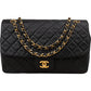 Chanel Quilted Lambskin 24K Gold Single Flap Shoulder Bag