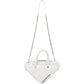 Balenciaga Triangle Duffle S aus weißem Leder – Ansicht 8