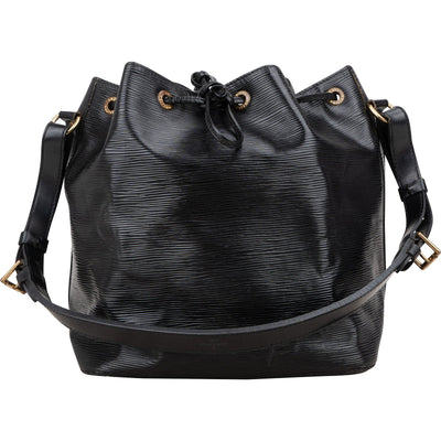 Louis Vuitton Noir Epi Leather Sac Noé Petit Shoulder Bag