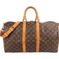 Louis Vuitton Monogram Canvas Keepall 45 Bandoulière Travel Bag