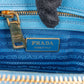 Prada Light Blue Saffiano Leather Galleria Small Handbag