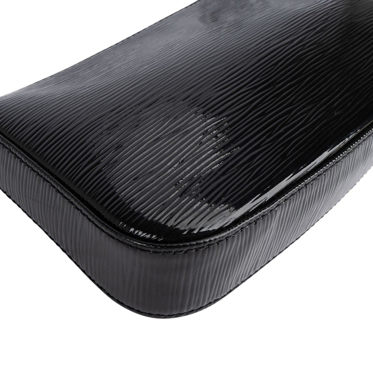 Louis Vuitton Pochette NM aus schwarzem Epi-Leder Electric – Ansicht 8