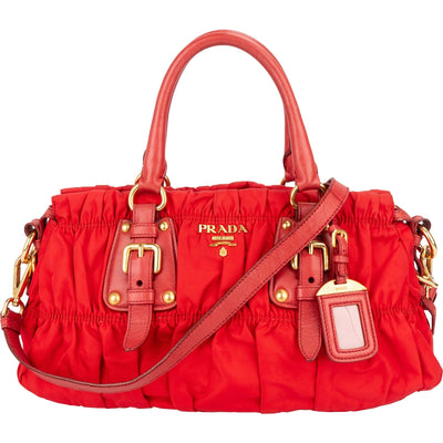 Prada Tessuto Gaufre Satchel Handbag