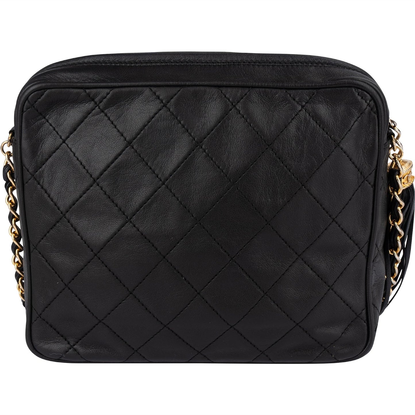Chanel Quilted Lambskin CC Camera Crossbody Bag
