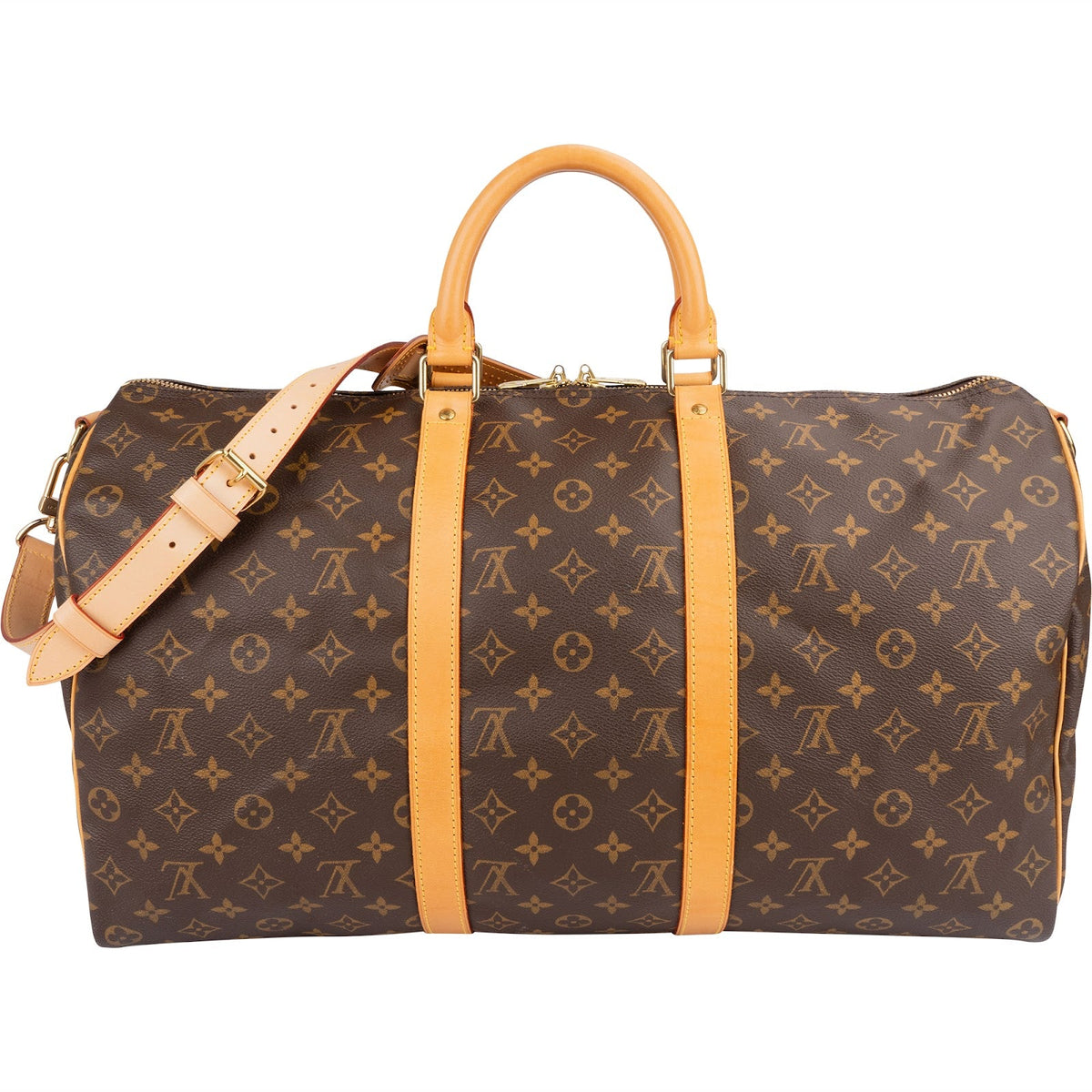 Louis Vuitton Monogram Canvas Keepall 50 Bandoulière Travel Bag