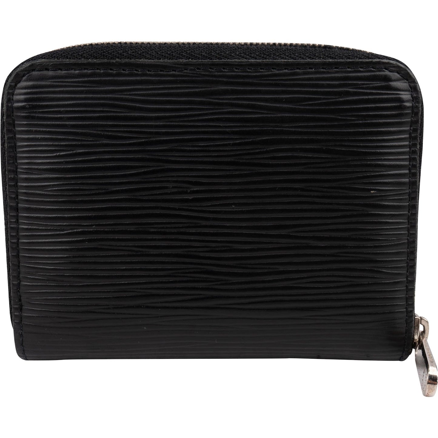 Louis Vuitton Noir Epi Leather Zippy Coin Purse Wallet