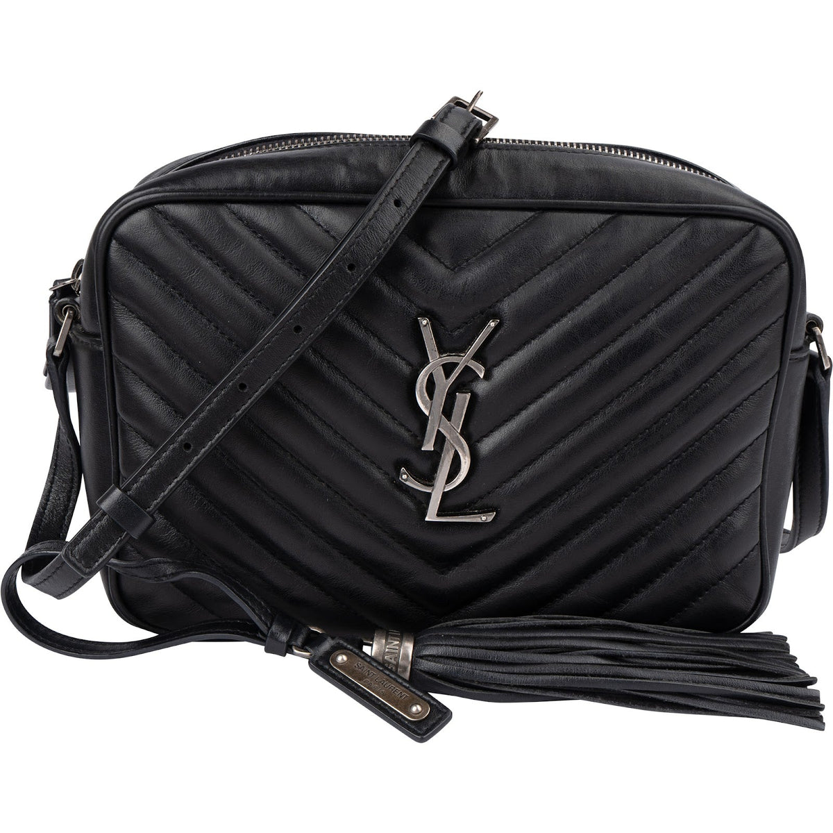 Saint Laurent Quilted Leather Lou Camera Crossbody Bag